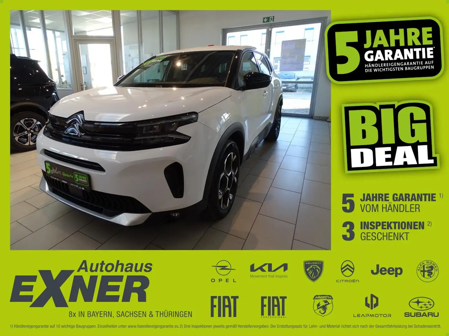 Citroen C5 Aircross 1.2 PureTech 130 FEEL LED+SHZ+Kam. Weiß - 1