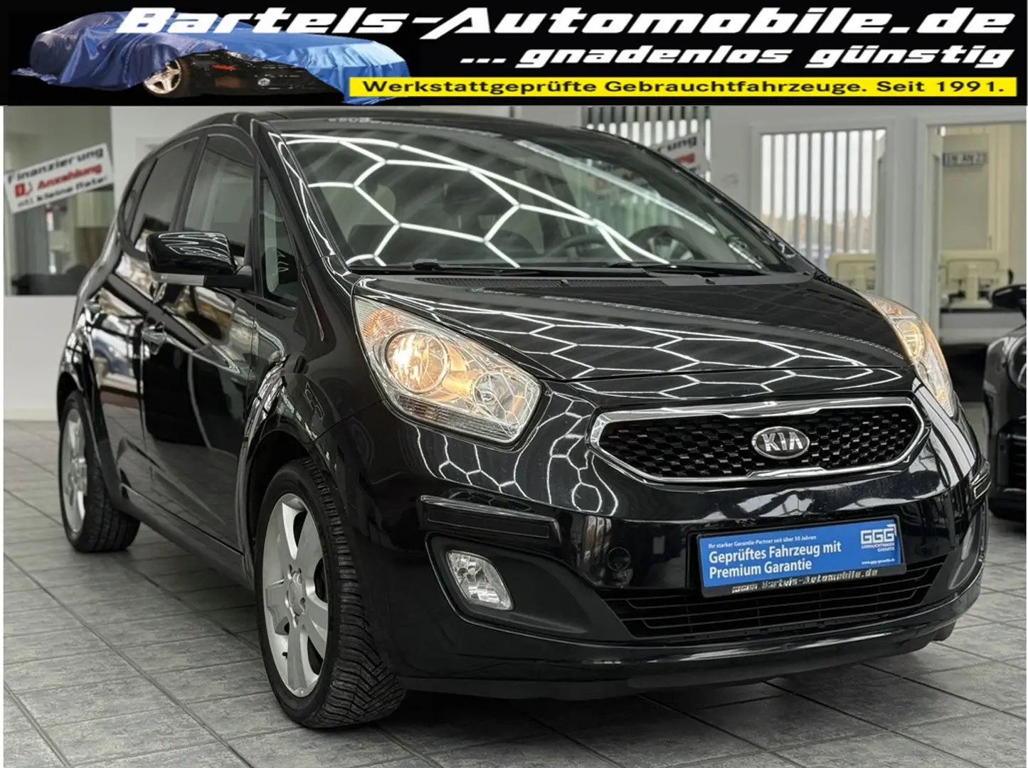 Kia Venga 1.6 CRDI Spirit, Panorama, Navi, Sitzheiz. Zwart - 1