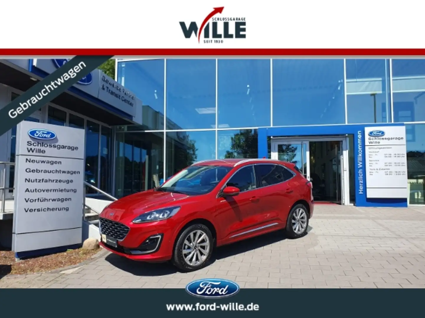 Ford Kuga Vignale Techno-/Fahrerassist.Paket 19 '' Premium-L Rot - 1