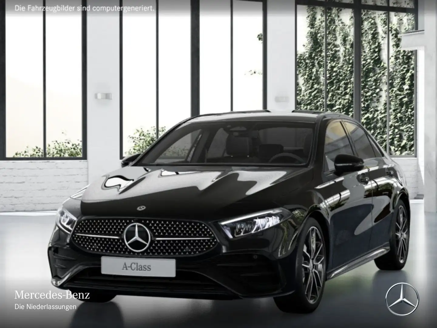 Mercedes-Benz A 180 Lim AMG+NIGHT+PANO+AHK+LED+KAMERA+7G Schwarz - 2