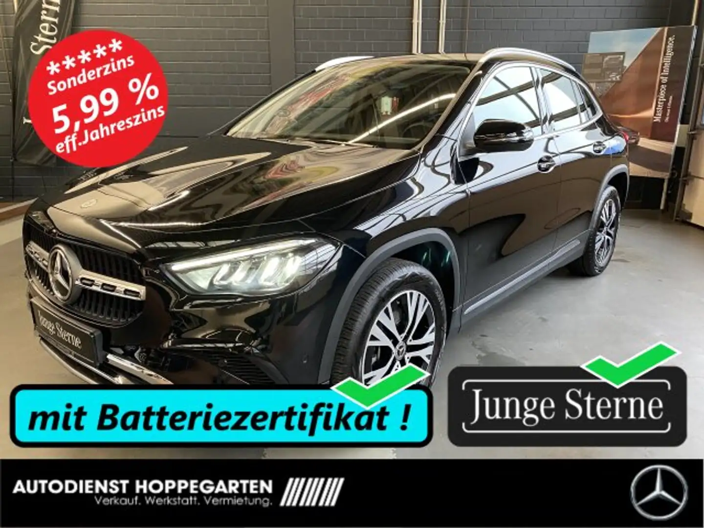 Mercedes-Benz GLA 250 GLA 250 e Progressive Adv. LED Kamera MBUX AHK Schwarz - 1