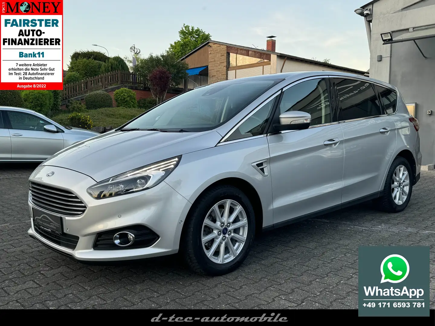 Ford S-Max Titanium*7 Sitze*Aut.*LED*Navi*Pano*ACC*R-Kamera Plateado - 1