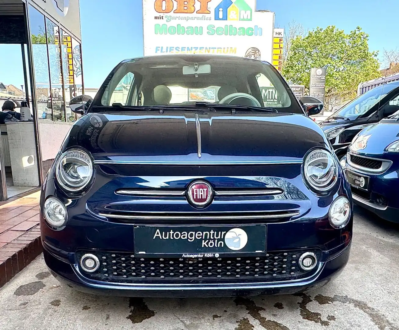 Fiat 500 1.2 Aut. Riva *81/200*PANO*PDC*KLIMA*1J GAR* Bleu - 2