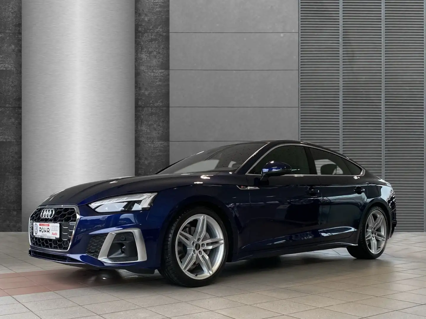 Audi A5 Sportback S line (NAVI.Matrix-LED.AHK.SHZ vo+hi.PD Blau - 1