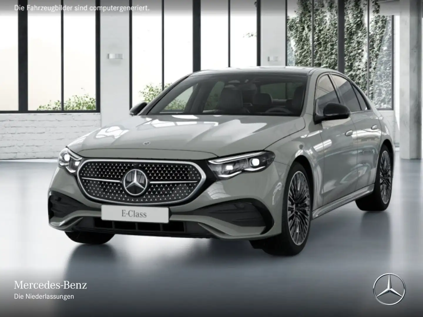 Mercedes-Benz E 200 AMG 360° Pano Distr. Night Spurhalt-Ass PTS Grau - 2