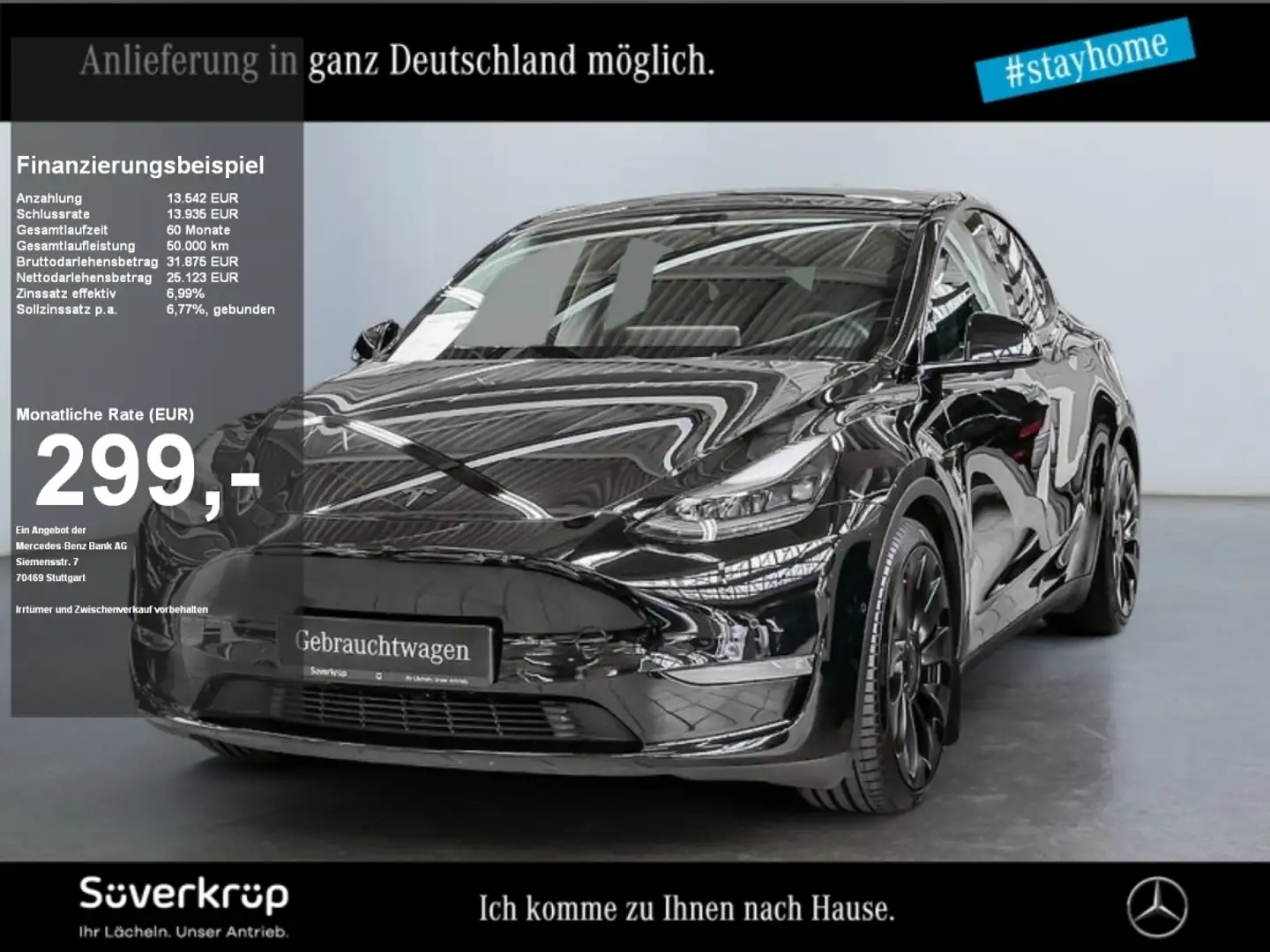 Tesla Model Y Performance Dual AWD 75kWh PANO KAMERA Schwarz - 1