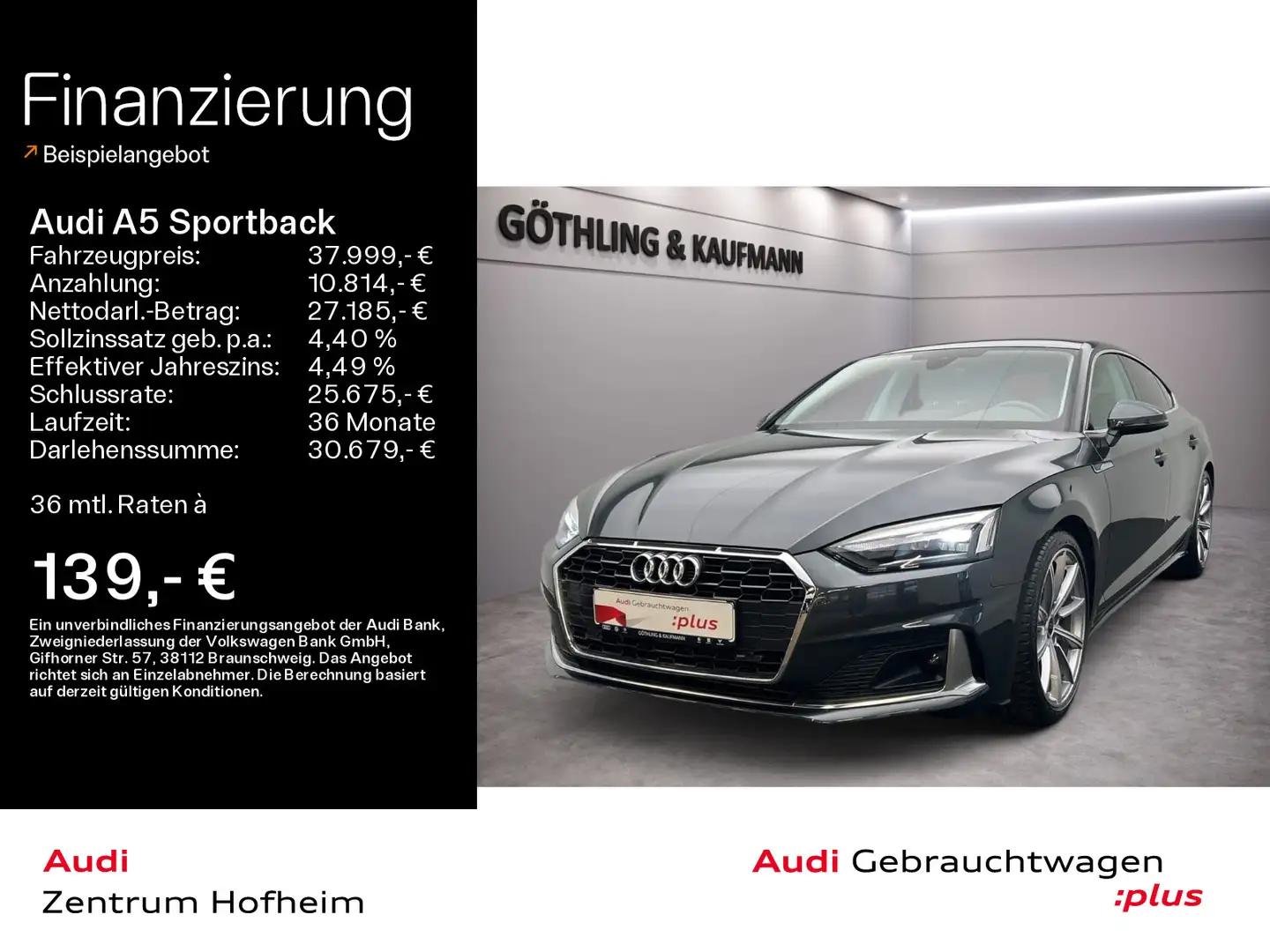 Audi A5 35 TDI Advanced S tro.*LED*Virtual* Grijs - 1