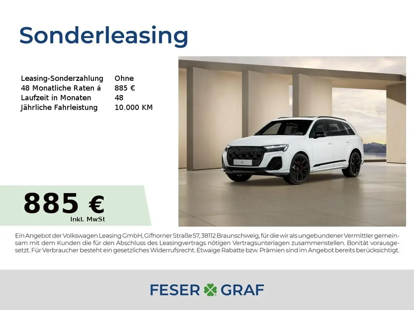 Audi Q7 S line business 23% *Vorverkaufsprämie* TDI Белый - 1