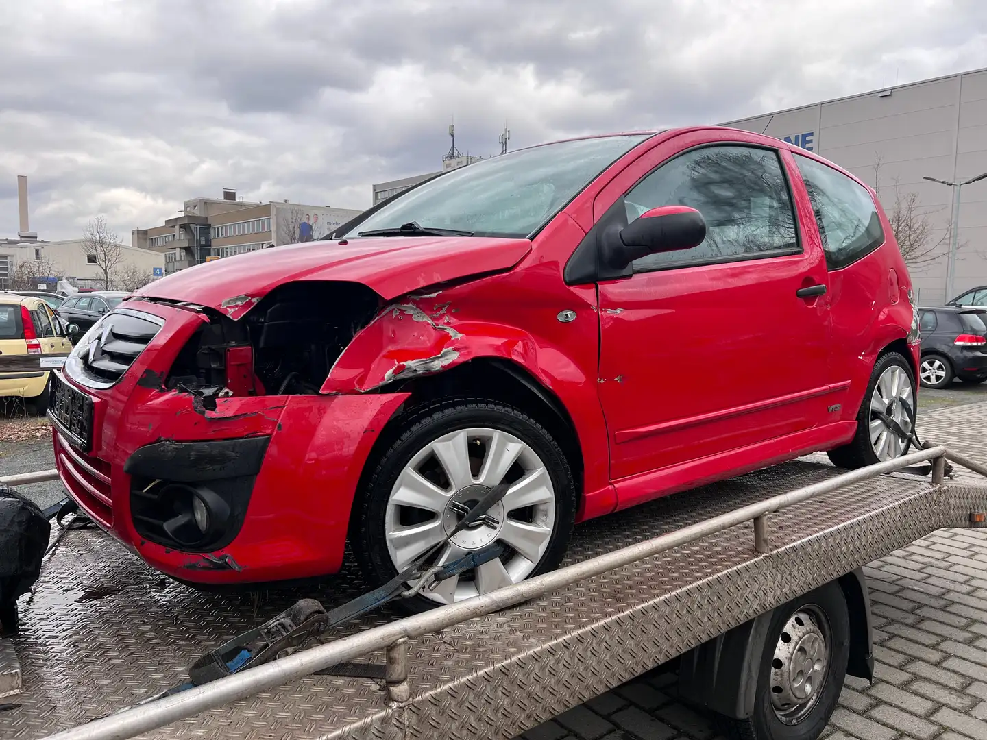 Citroen C2 VTS/80KW/NeuReifen/SportAuspuffNeu/2Hand/TeilLeder Rot - 1