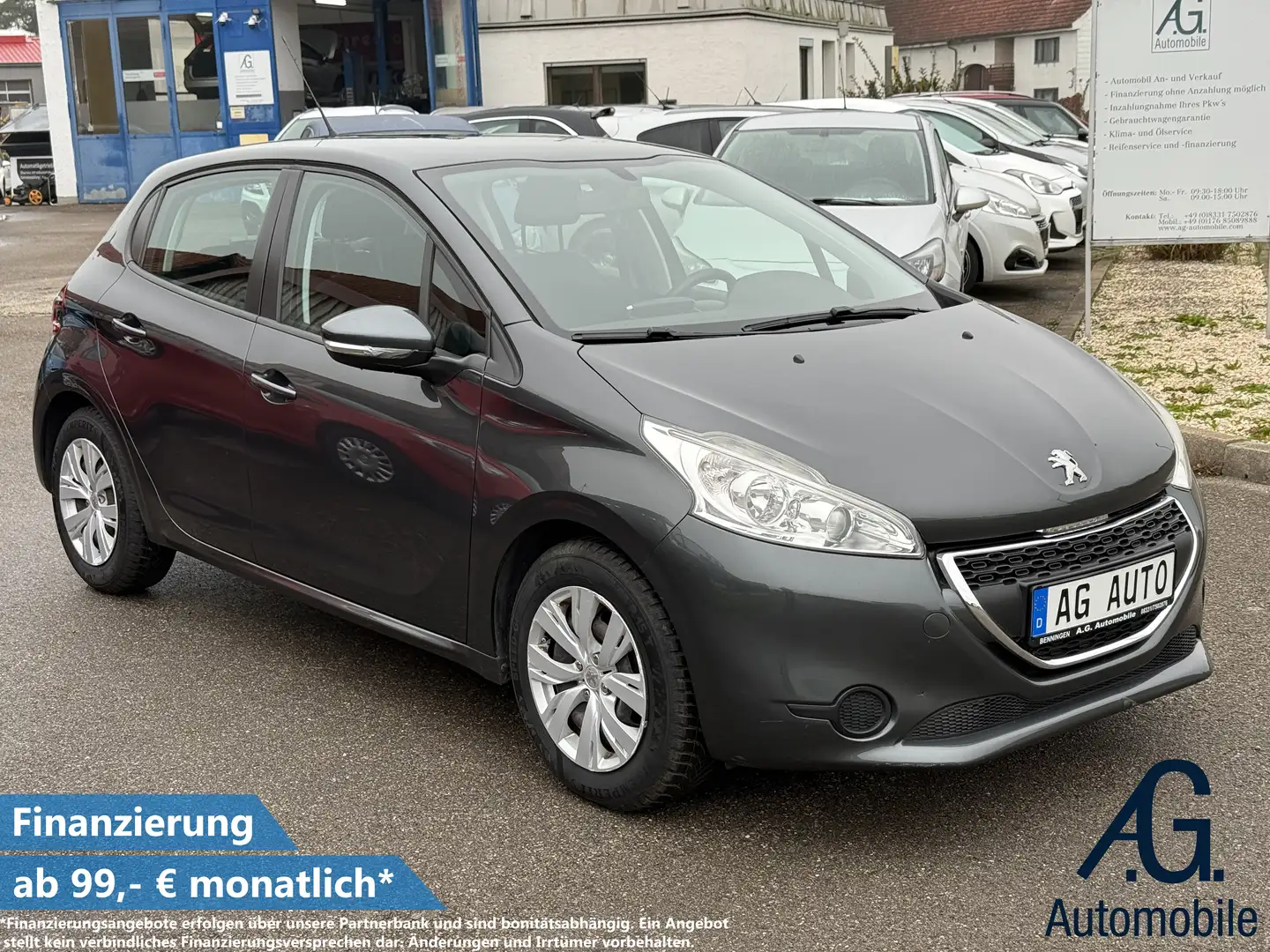 Peugeot 208 +Garantie Tempomat Freispr. TÜV+Service NEU Gris - 1