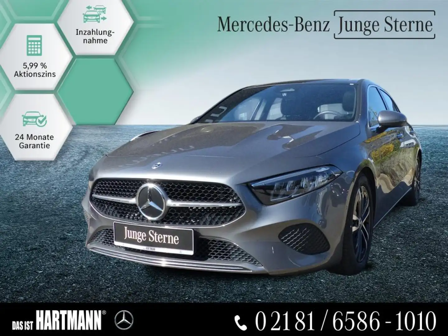 Mercedes-Benz A 180 PROGRESSIVE+PANO+AMBIENTE+RF.-KAM+CARPLAY Grigio - 1