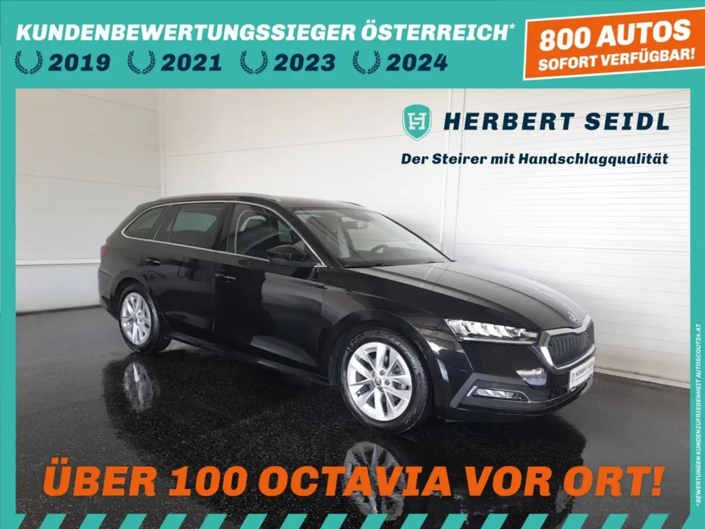 Skoda Octavia Combi STYLE 2,0 TDI DSG *RS-LENKRAD & SPORTFAHRWERK / VOLL-LED MIT DYN BLINKER / VIRTUELL / NAVI / ACC / MEMORY SPORSITZE Schwarz - 1