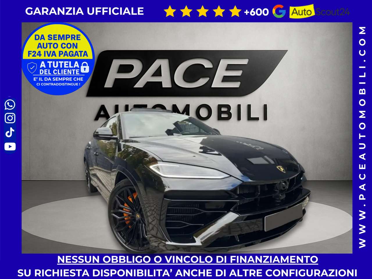 Lamborghini Urus SE AD PERSONAM PANORAMA PELLE 23" 800 CV MY 2026