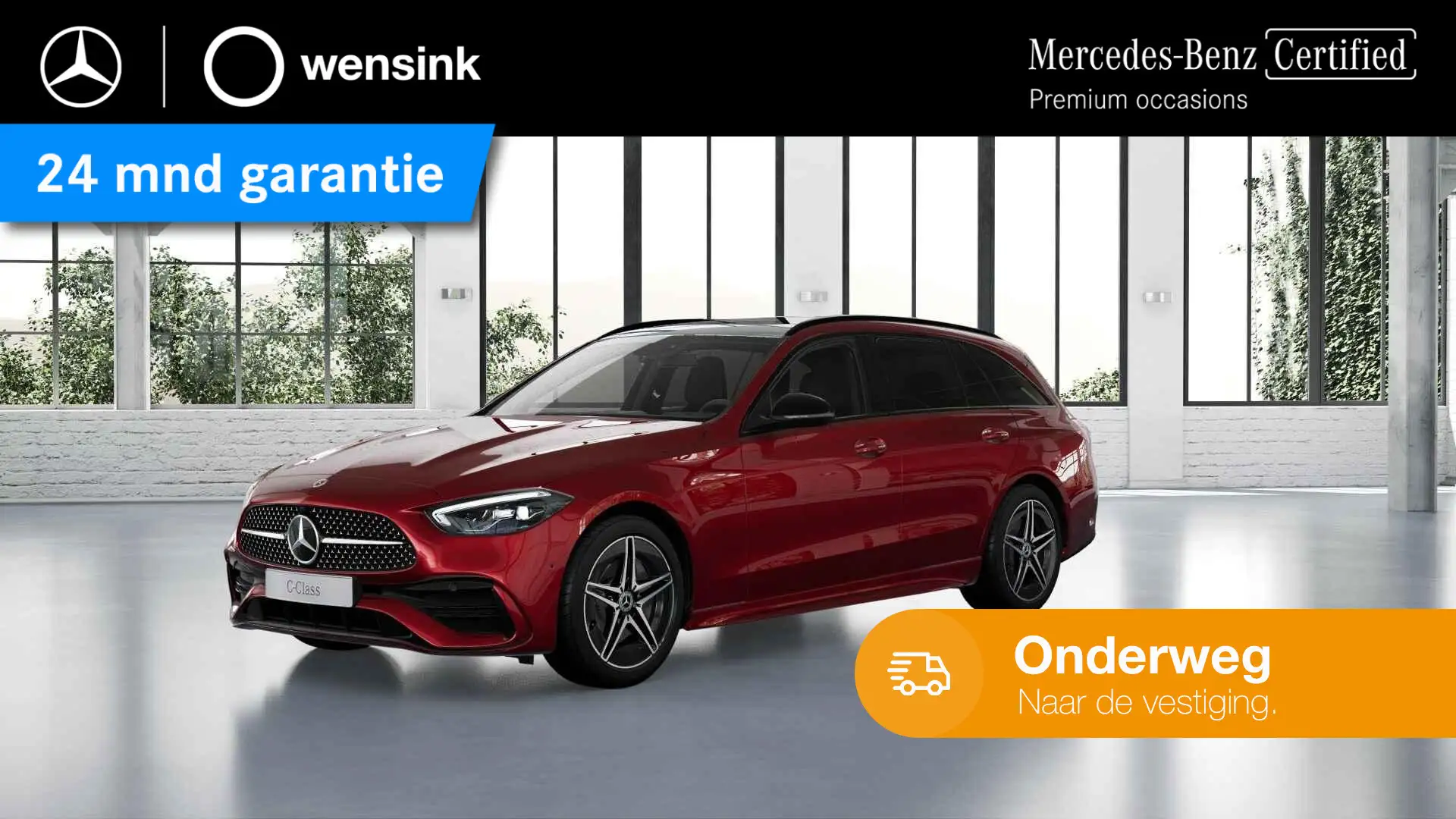 Mercedes-Benz C 300 Estate e AMG Line | Night | Trekhaak | Panoramadak Rood - 1
