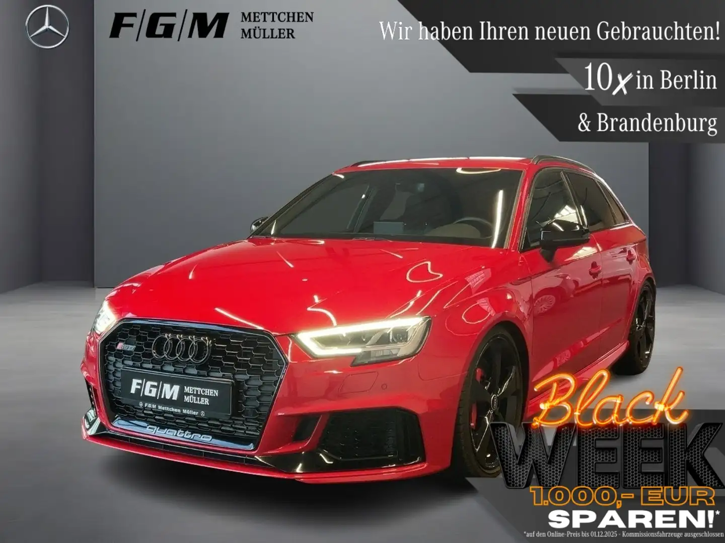 Audi RS3 RS 3 Sportback 2.5 quattro Sitzhz|LED|LMF|Navi Rot - 1