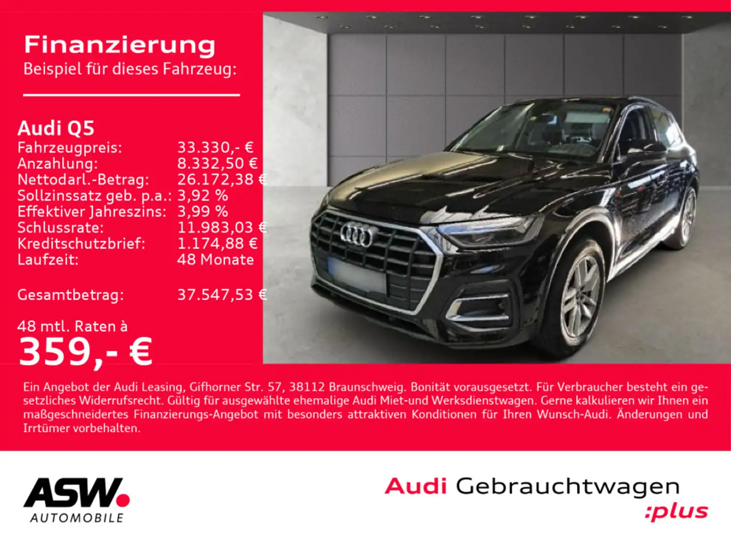 Audi Q5 50TFSI e quattro Stronic NAVI LED AHK 360° VC Schwarz - 1