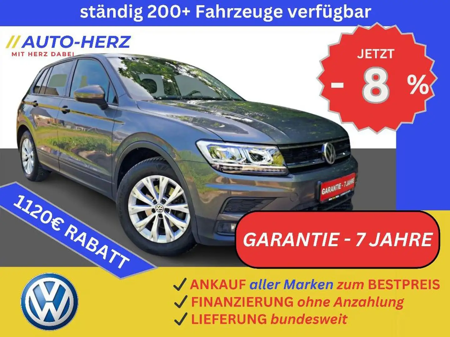 Volkswagen Tiguan AHK+Navi+LED+Klima+PDC+Freisprech Grigio - 1