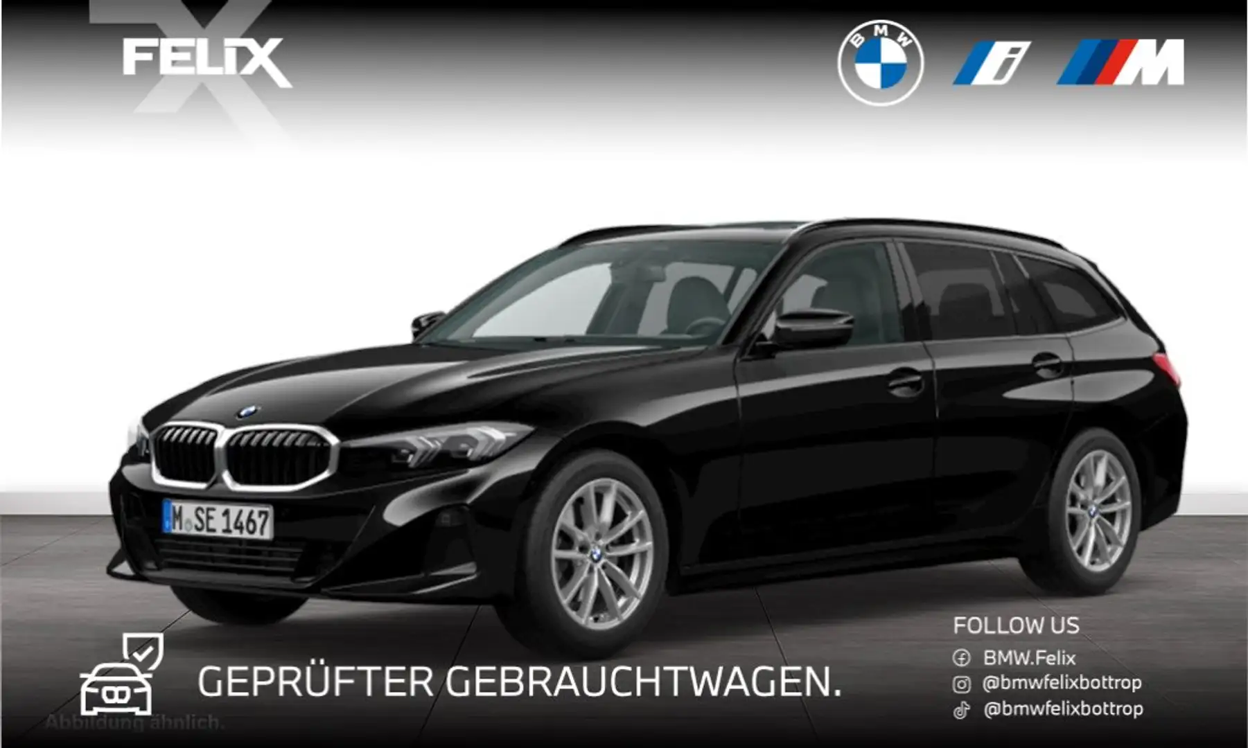 BMW 320 i Touring+PANORAMA+ANH.KUPPLUNG+HARMAN KARDON Schwarz - 1
