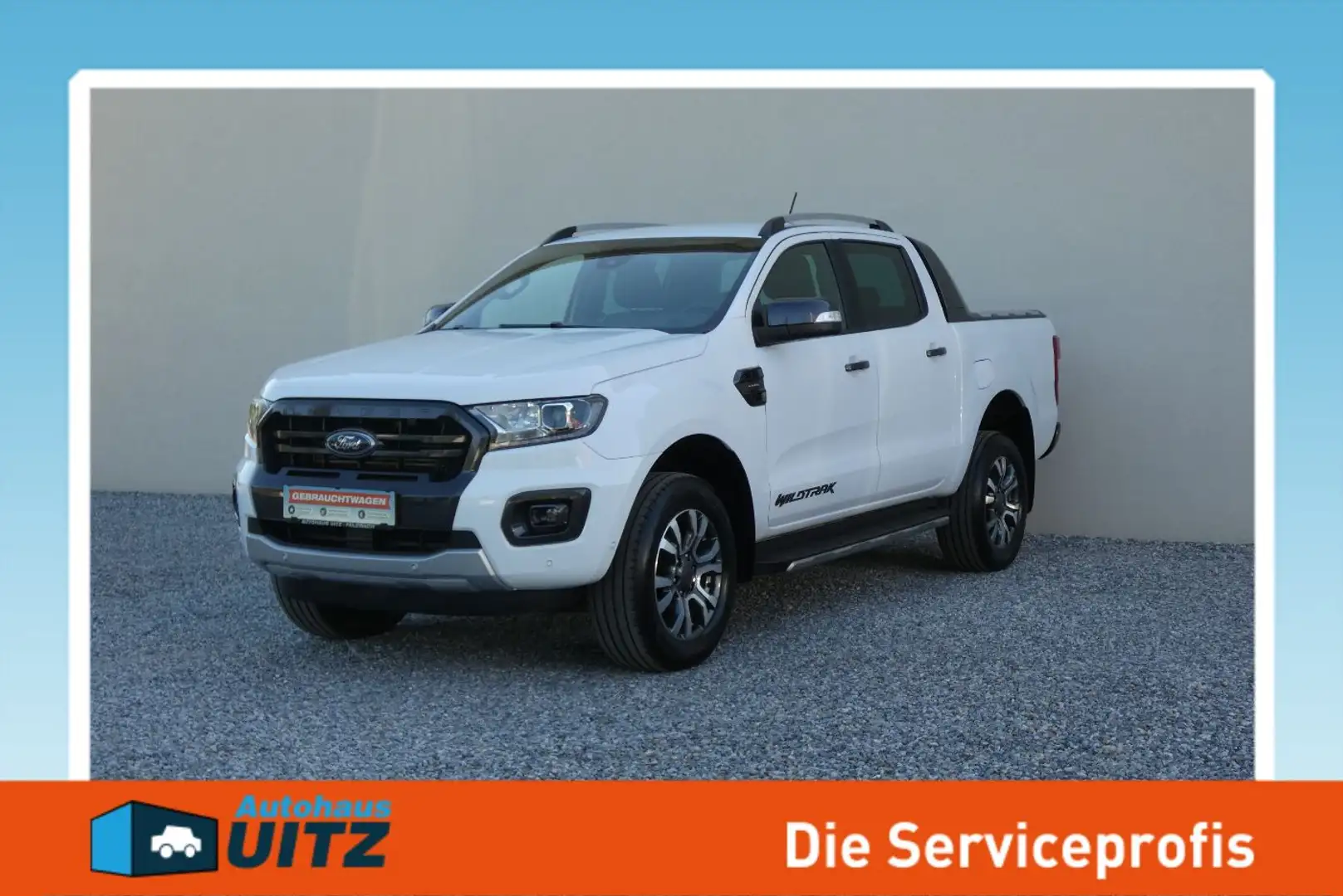 Ford Ranger Wildtrak AHK+SHZ+AUT+Distr+Navi+RFK Weiß - 1
