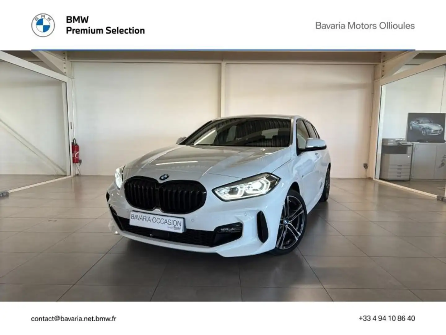 BMW 120 120iA 178ch M Sport DKG7 Blanc - 1