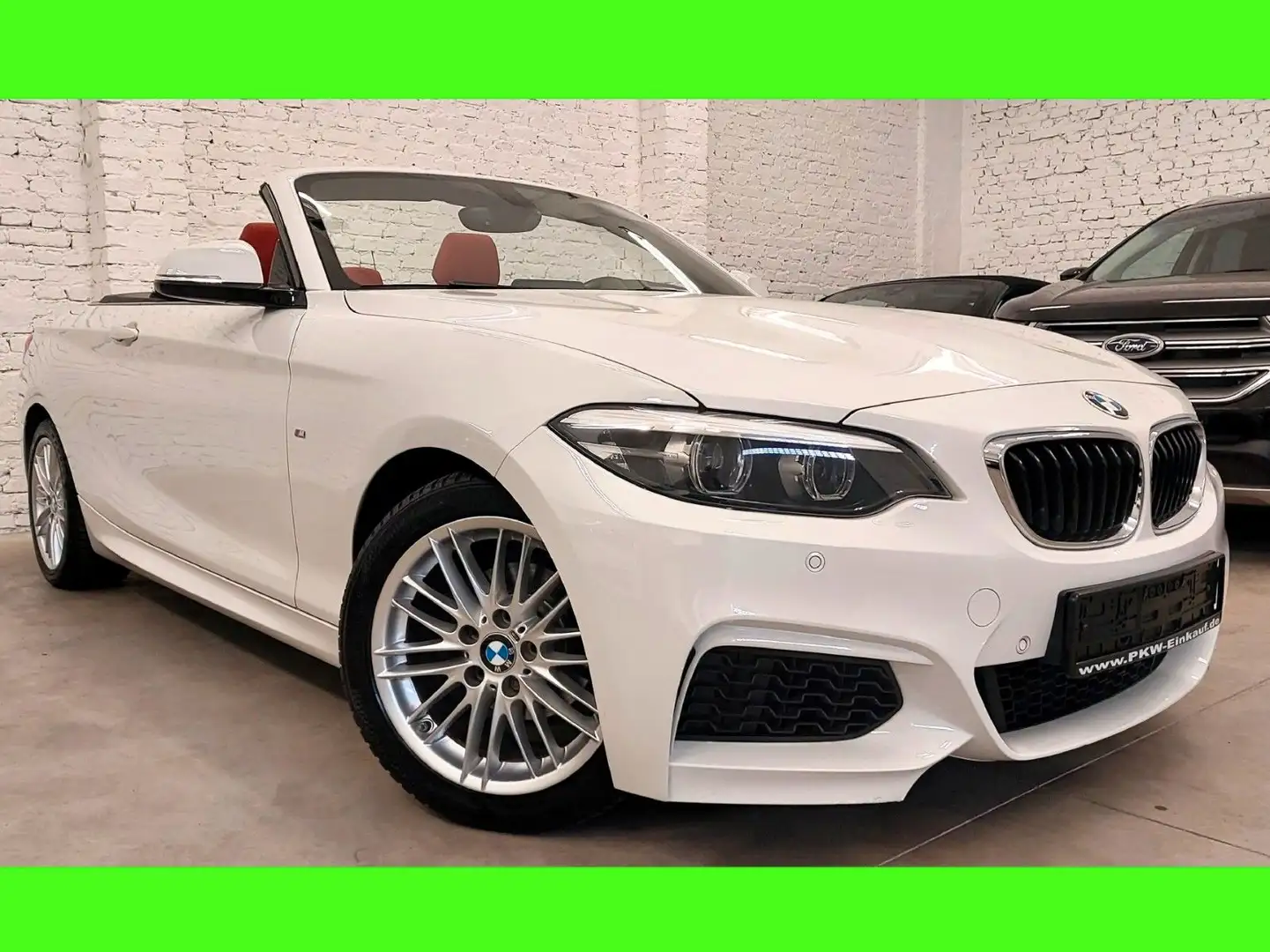 BMW 218 i Cabrio M Sport Steptronic 67oookm LED LEDER Wit - 1