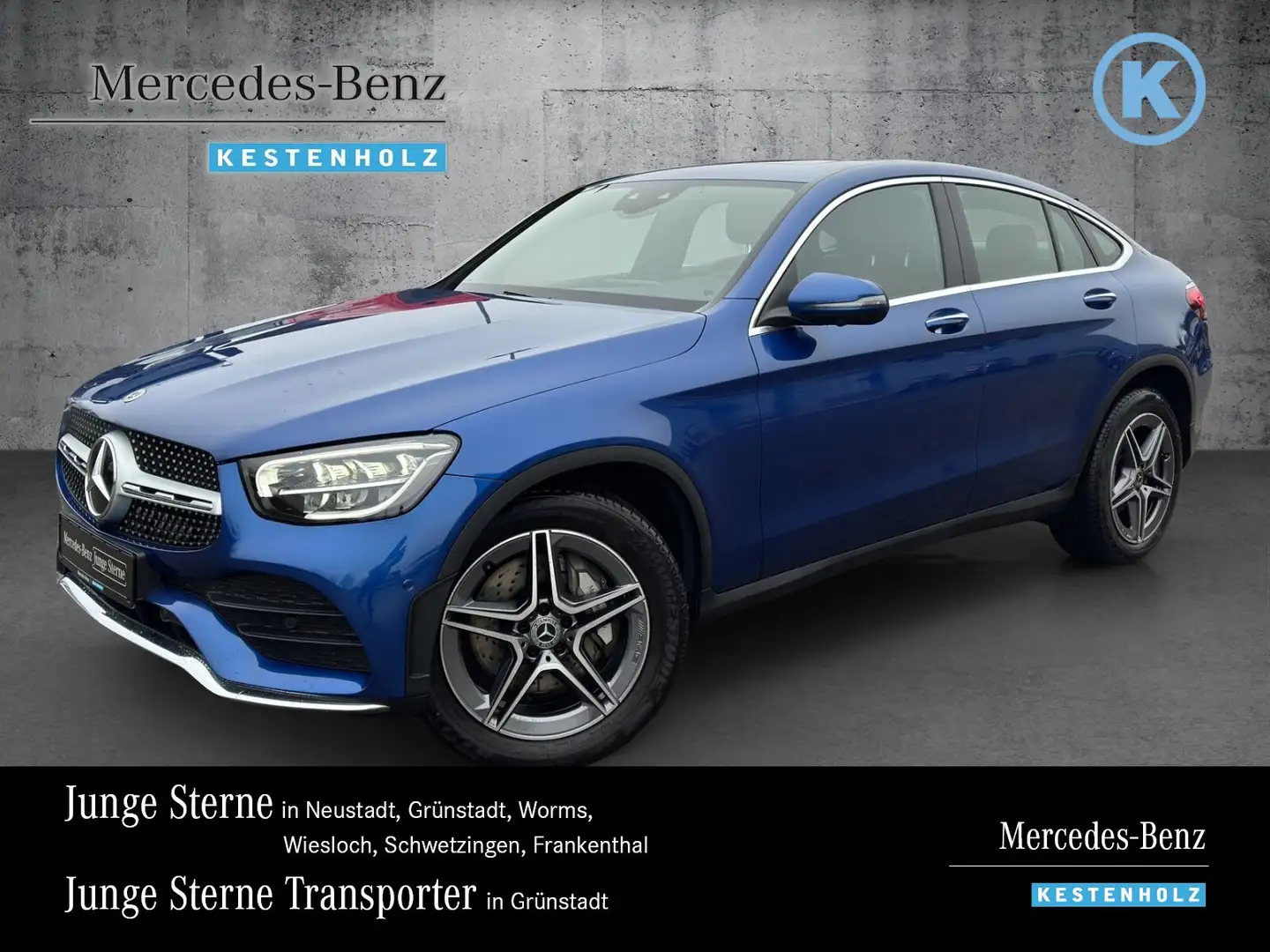 Mercedes-Benz GLC 200 GLC 200 4M Coupé AMG+SCHIEBEDACH+360°+SOUND+MEMO Blau - 1