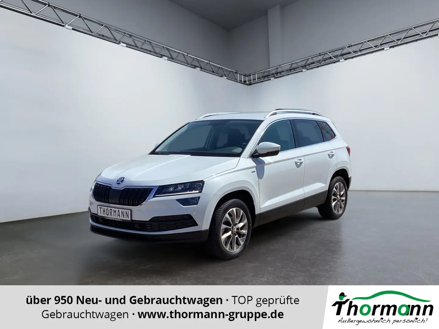 Skoda Karoq Clever 1.5 TSI ACT 4xSHZ el.Heck LM Blanc - 1