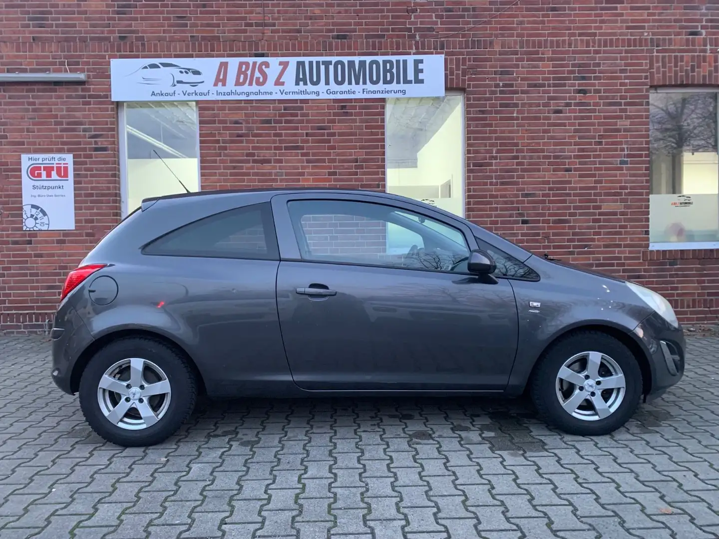 Opel Corsa D 1.4 Satellite Klima/TÜV/ALU/Allwetter/EF Grau - 2