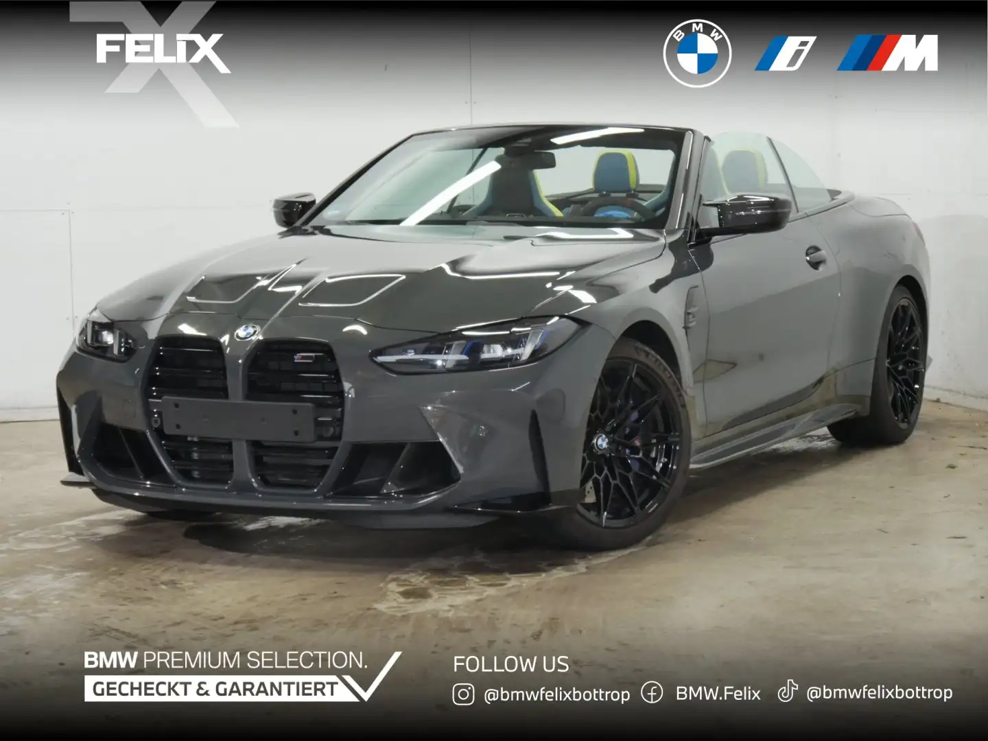 BMW M4 Cabrio Competition xDrive+CARBON SCHALENSITZE+ EUR Grau - 1