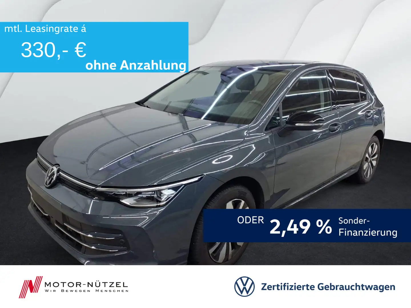 Volkswagen Golf VIII 2.0 TDI DSG GOAL LEDplus+NAVI+AHK+ACC Grau - 1