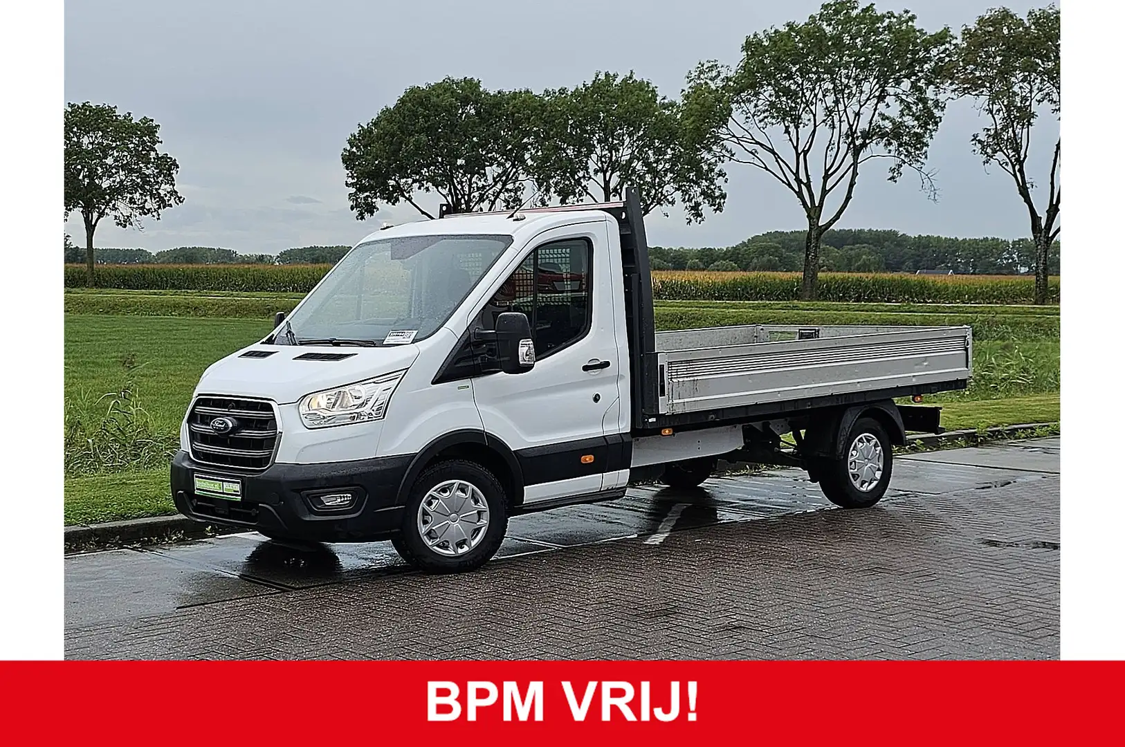 Ford Transit 350 2.0 TDCI L3 Open Laadbak Airco Euro6 131 PK Oh Wit - 1