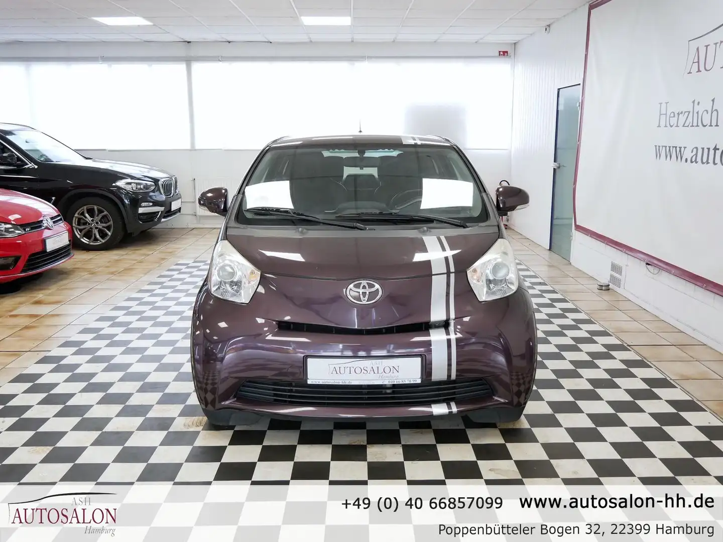 Toyota iQ *3Vorb*Leder*Sitzheizung*GanzjahrReif*TÜV Neu* Mauve - 2