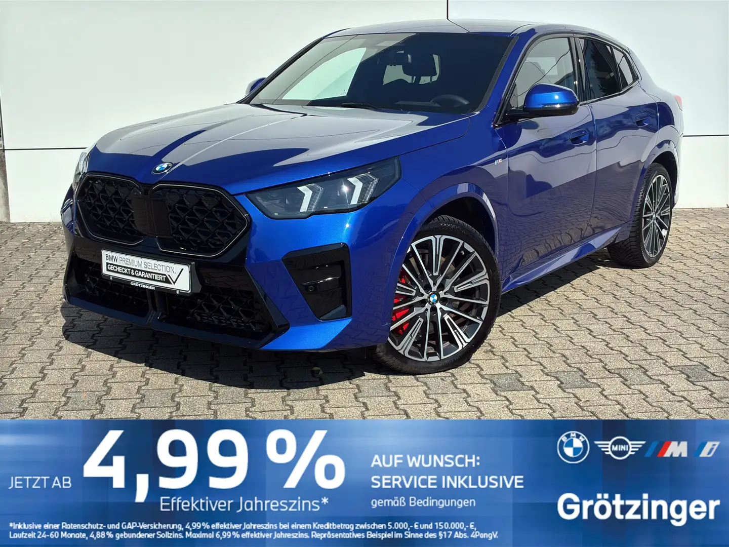 BMW X2 sDrive20iA M Sport LiveCock.LED.HUD.AHK.Keyl. Bleu - 1