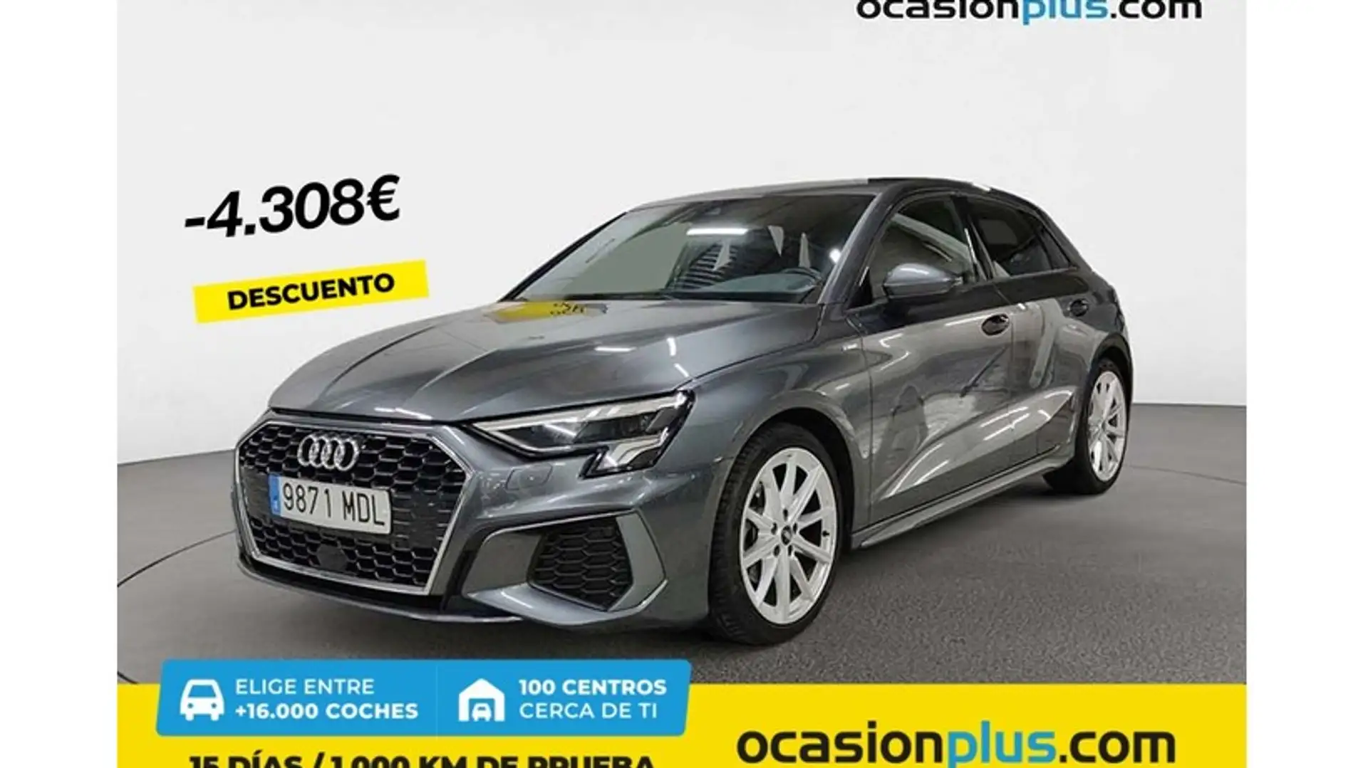 Audi A3 Sportback 35 TFSI S line S tronic Gris - 1
