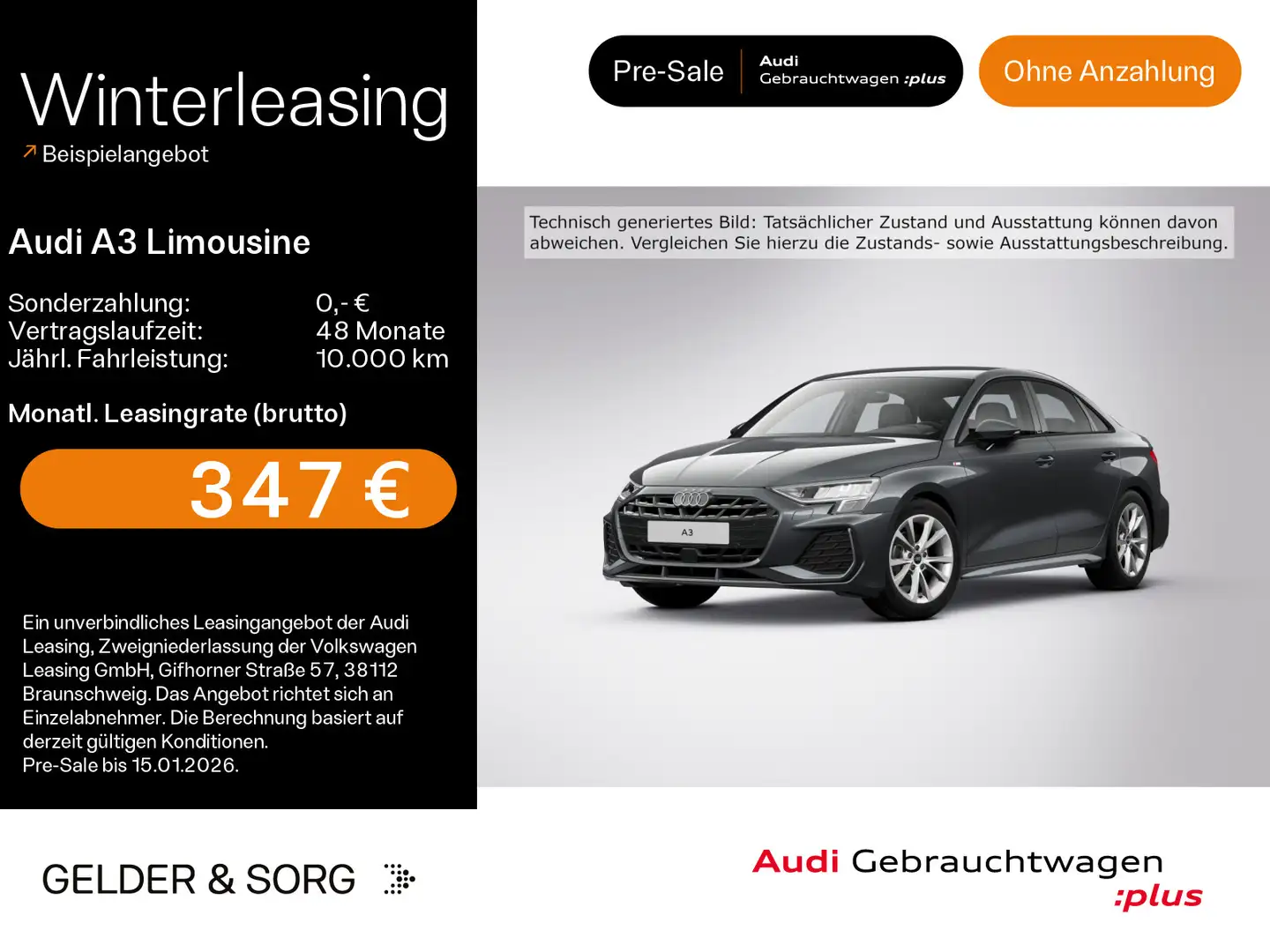 Audi A3 35 TDI S line LED*RFK*Virtual*Navi Grau - 1
