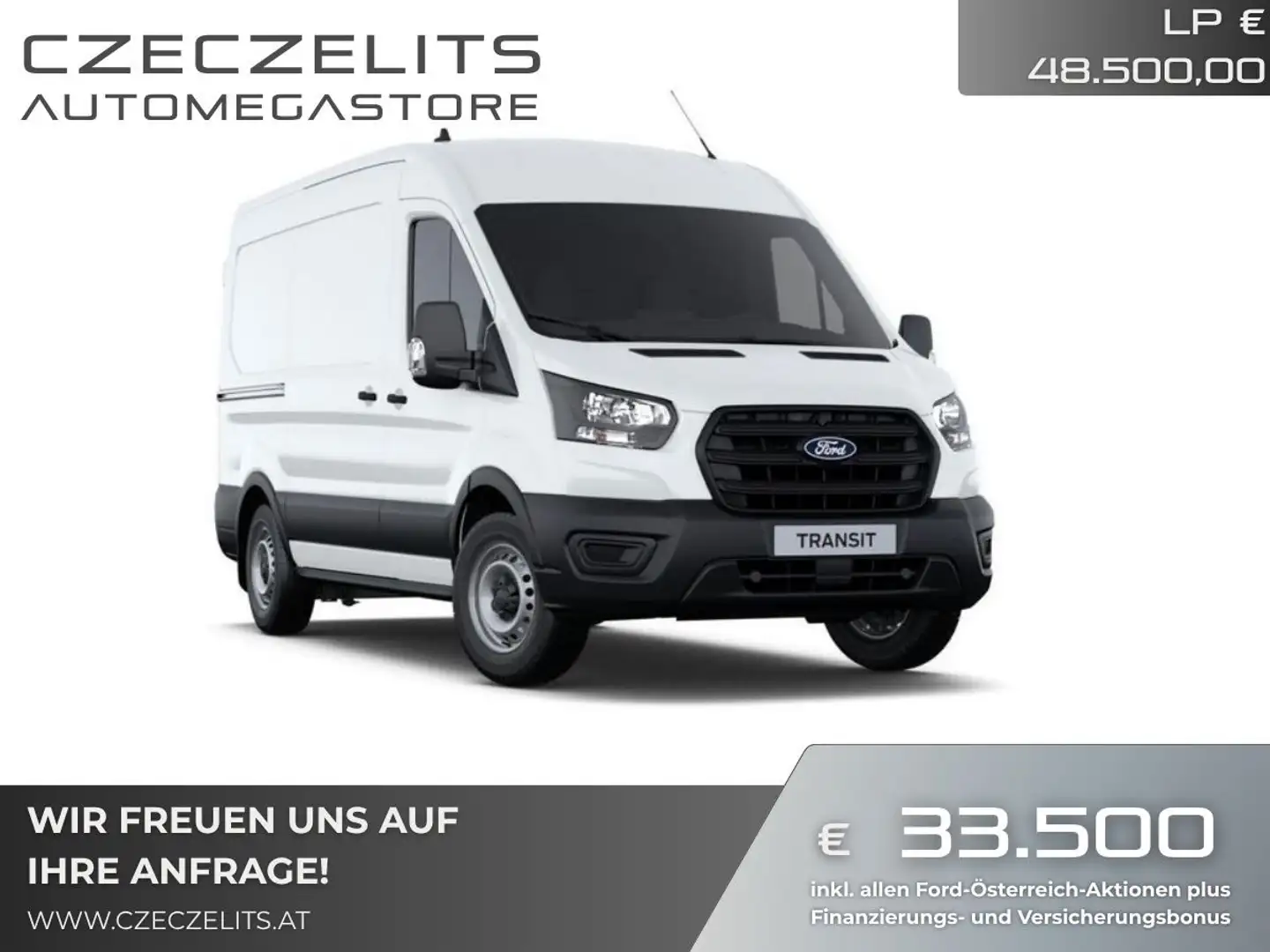 Ford Transit Transit Kasten 2,0 EcoBlue L2H2 350 Basis JF Weiß - 1