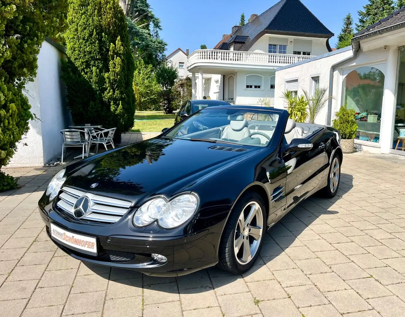 Mercedes-Benz SL 350 org.98'Km Navi Xen Leder PDC Sitzh.Memory Siyah - 1