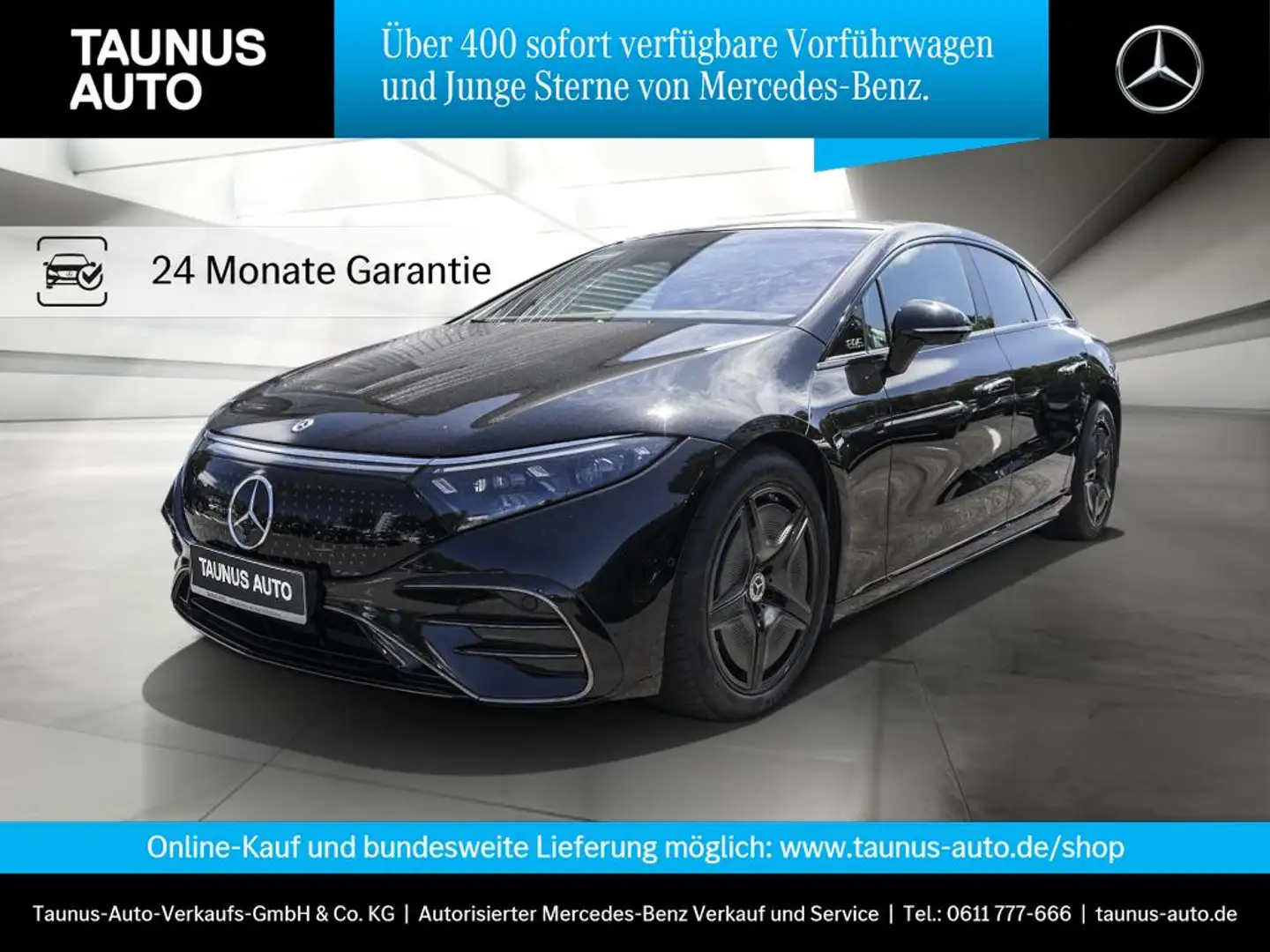 Mercedes-Benz EQS AMG-LINE PANO AHK SITZKL. MASSAGE HUD Noir - 1