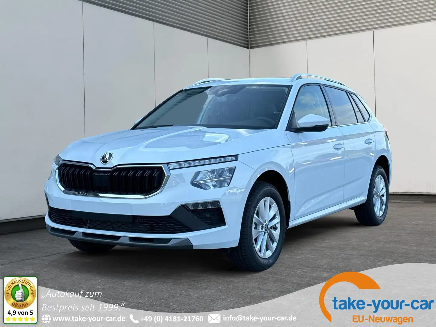 Skoda Kamiq Selection DSG+ACC+SHZ+RFK+PDC+KESSY+SUNSET 1.0 ... Weiß - 1