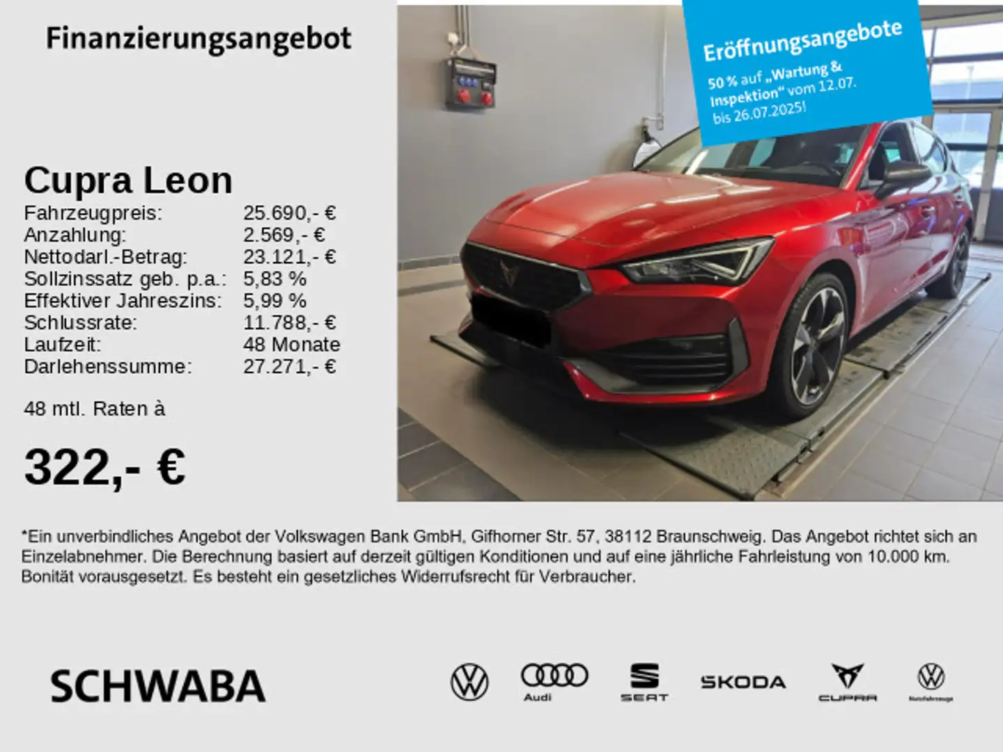 CUPRA Leon 1.4 e-HYBRID DSG *ACC*LED*VIRTUAL*NAVI*18'' Rot - 1