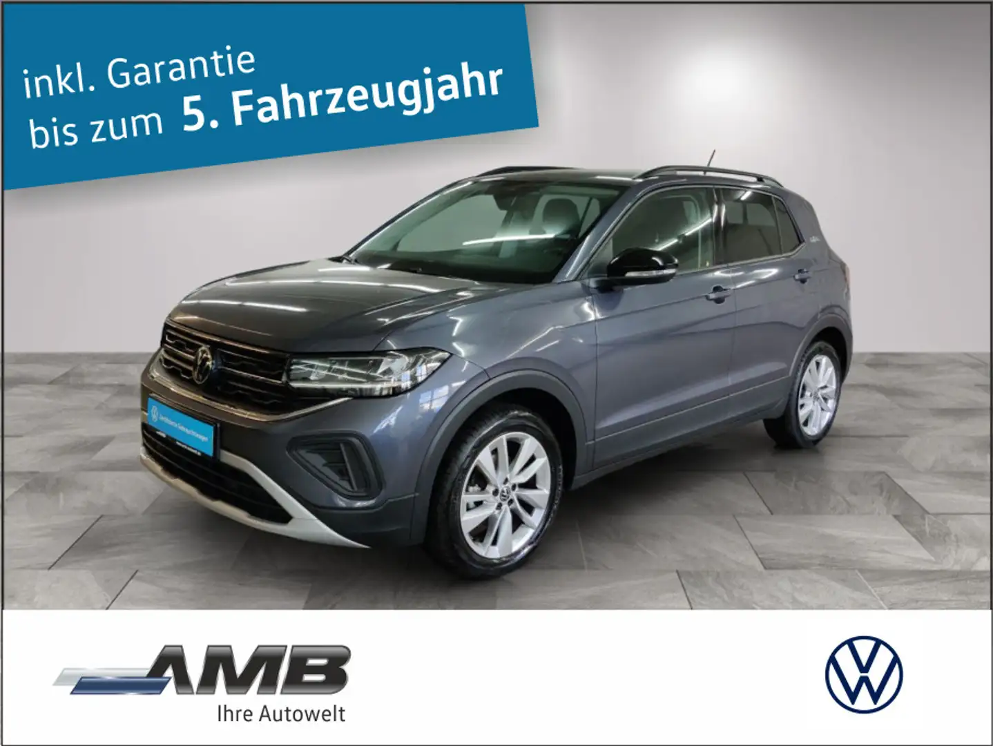 Volkswagen T-Cross Goal 1.0 TSI LED/ACC/App-Connect/1.30Gar Grau - 1