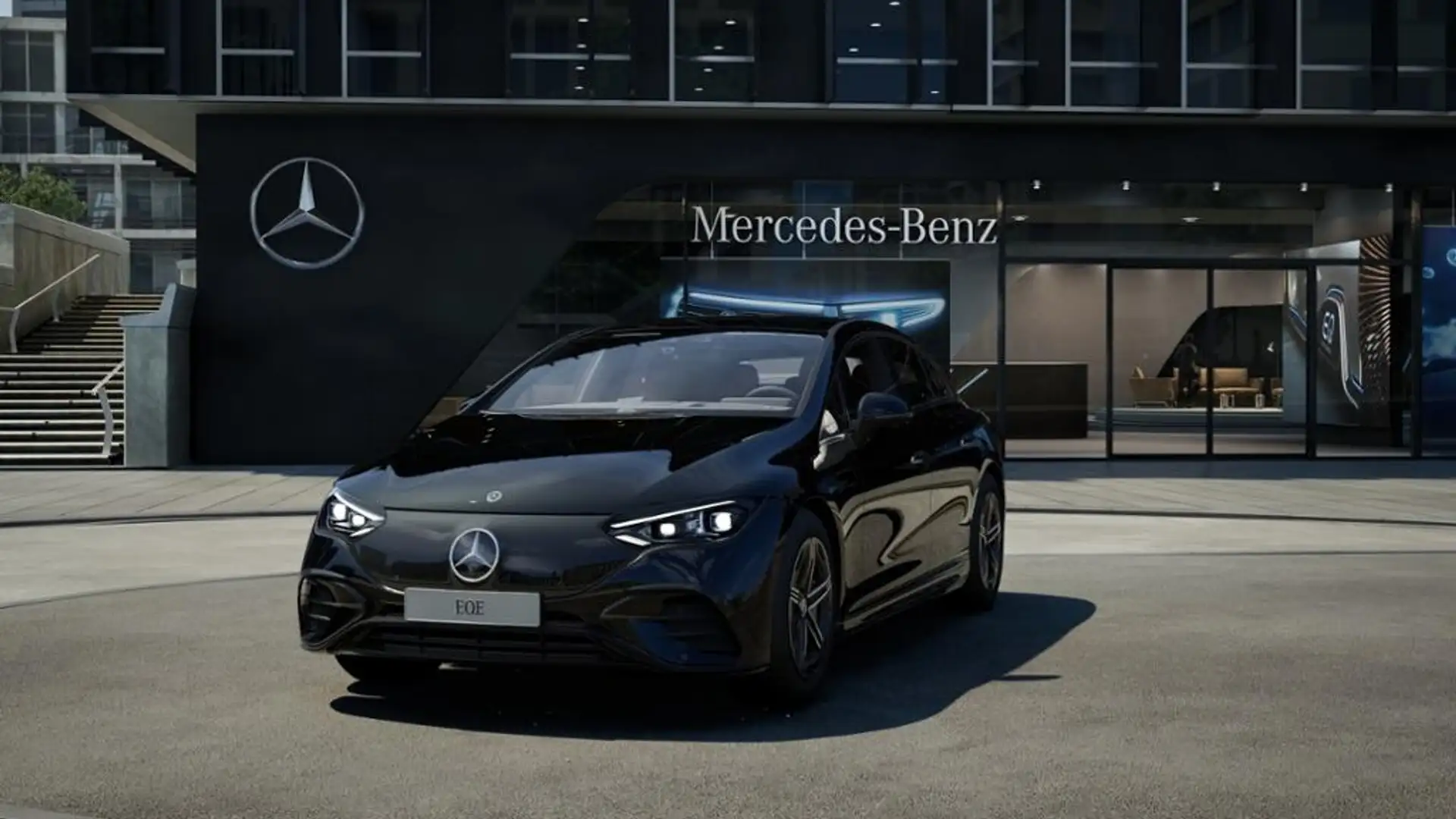 Mercedes-Benz EQE 500 4M AMG Premium Head Up Night Leder 360° Černá - 1