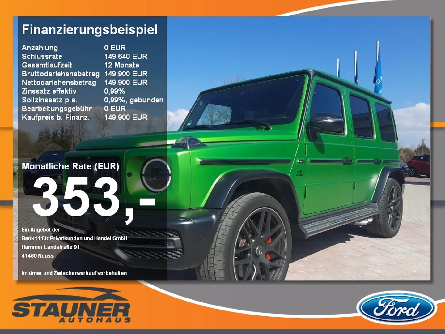 Mercedes-Benz G 63 AMG G-Manufaktur Standheizung LED Fond Ent. Verde - 1