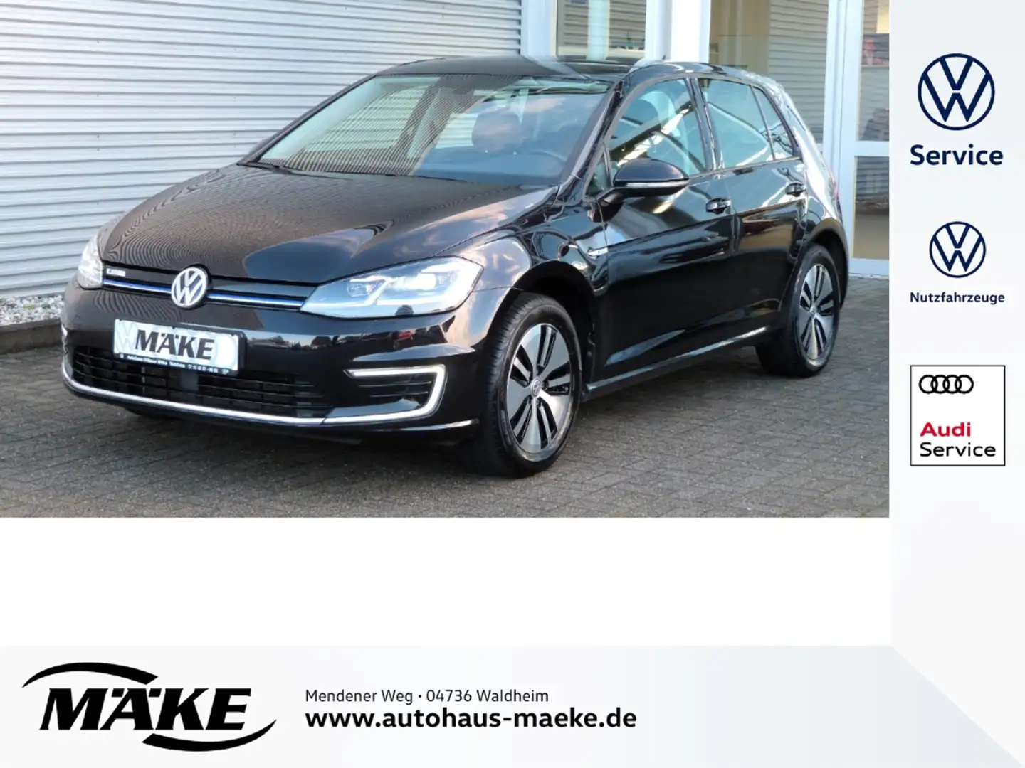 Volkswagen e-Golf Navi, LED, SHZ, PDC+, 2-Zonen Climatronic, Schwarz - 1