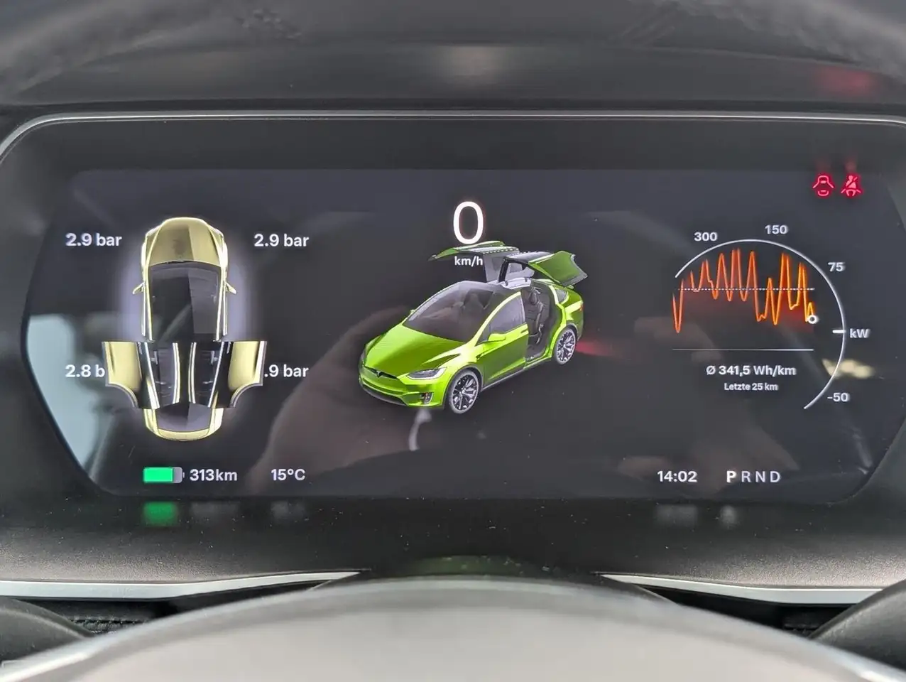 Tesla Model X 100D | 469 ch | BVA | Autopilot | Upgrade Ludicrous | Portes Falcon Wing | Batterie 100 kWh certifiée