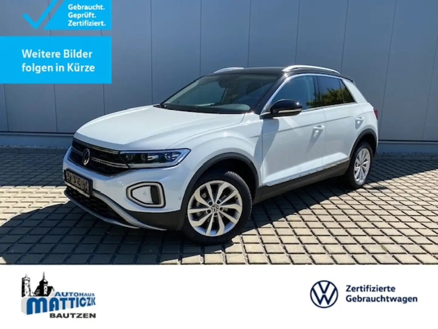 Volkswagen T-Roc 1.5 TSI DSG Style AHK/LED-PLUS/17-ZOLL/NAVI+VZE/B Weiß - 1