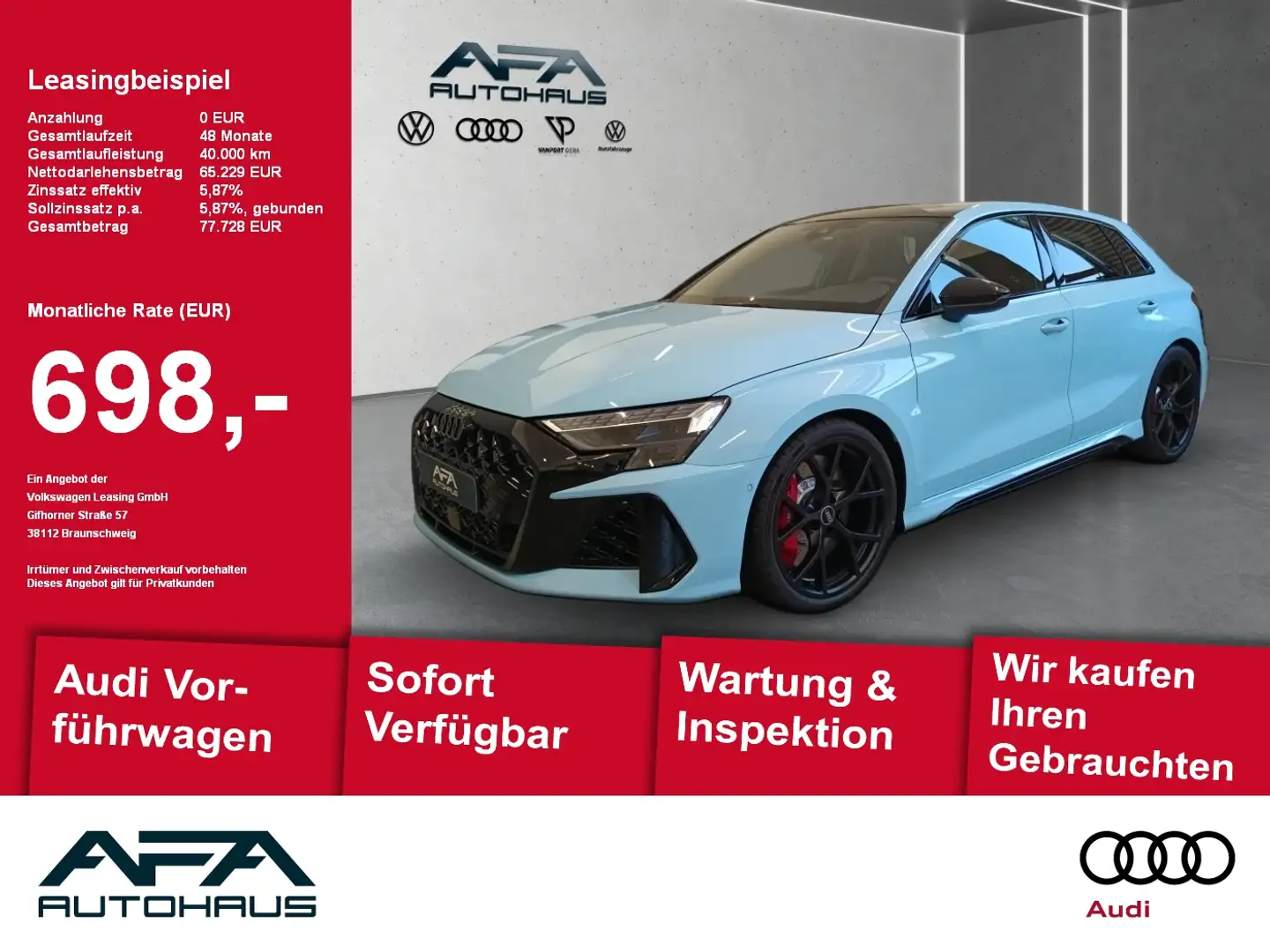 Audi RS3 Sportback 2.5 TFSI Pano*Matrix*RS-Sitz*HUD - 1