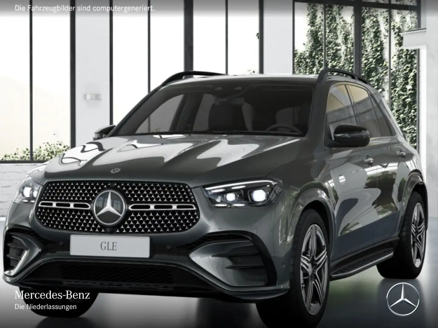 Mercedes-Benz GLE 450 4M AMG+NIGHT+PANO+360+AHK+MULTIBEAM+SPUR Grau - 2