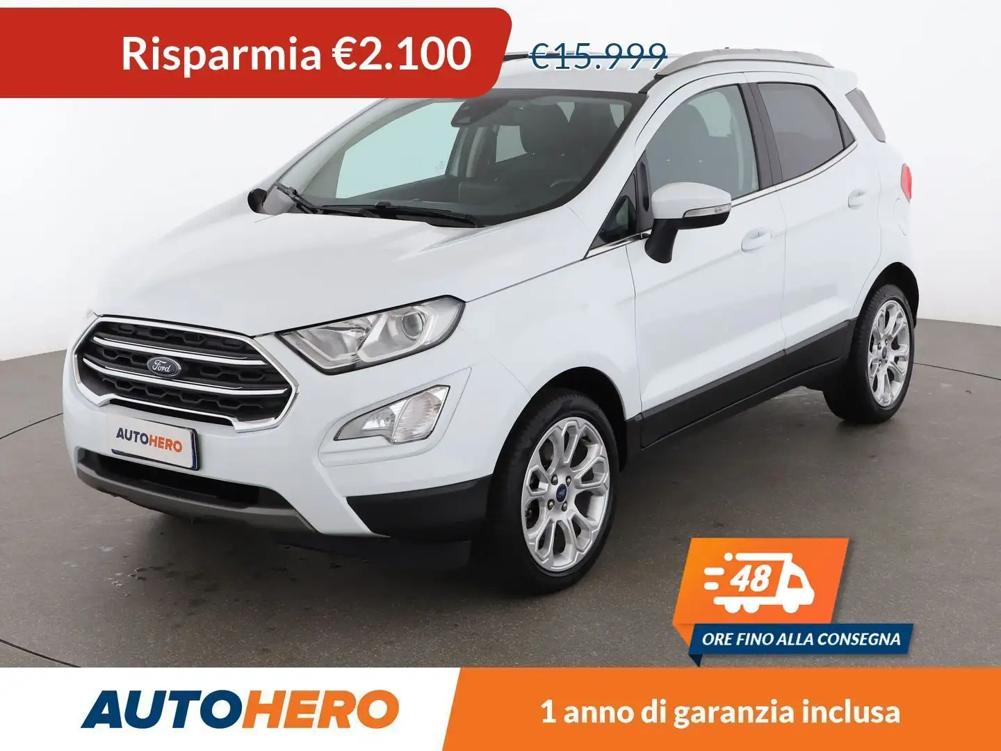 Ford EcoSport 1.0 EcoBoost Titanium Bianco - 1