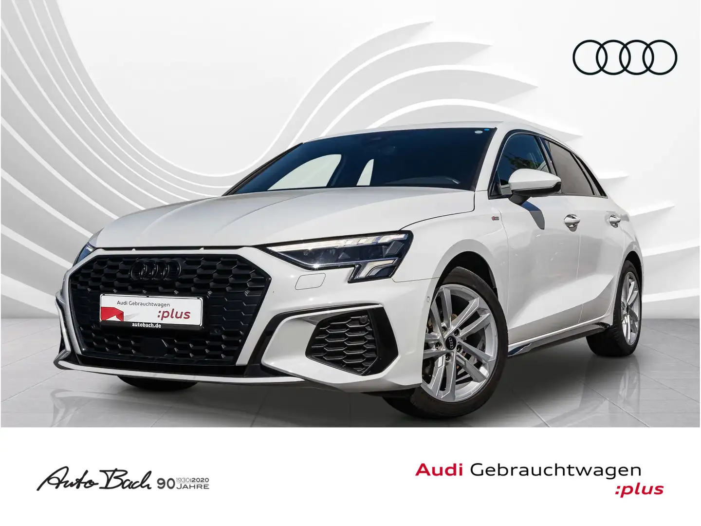 Audi A3 S line 30TDI Navi LED virtual GRA E Weiß - 1